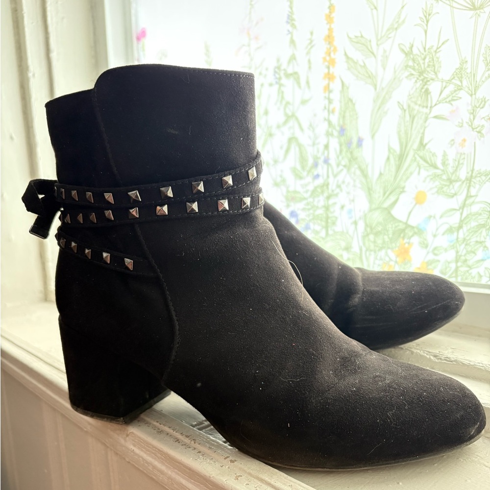 Studded Black Ankle Boots